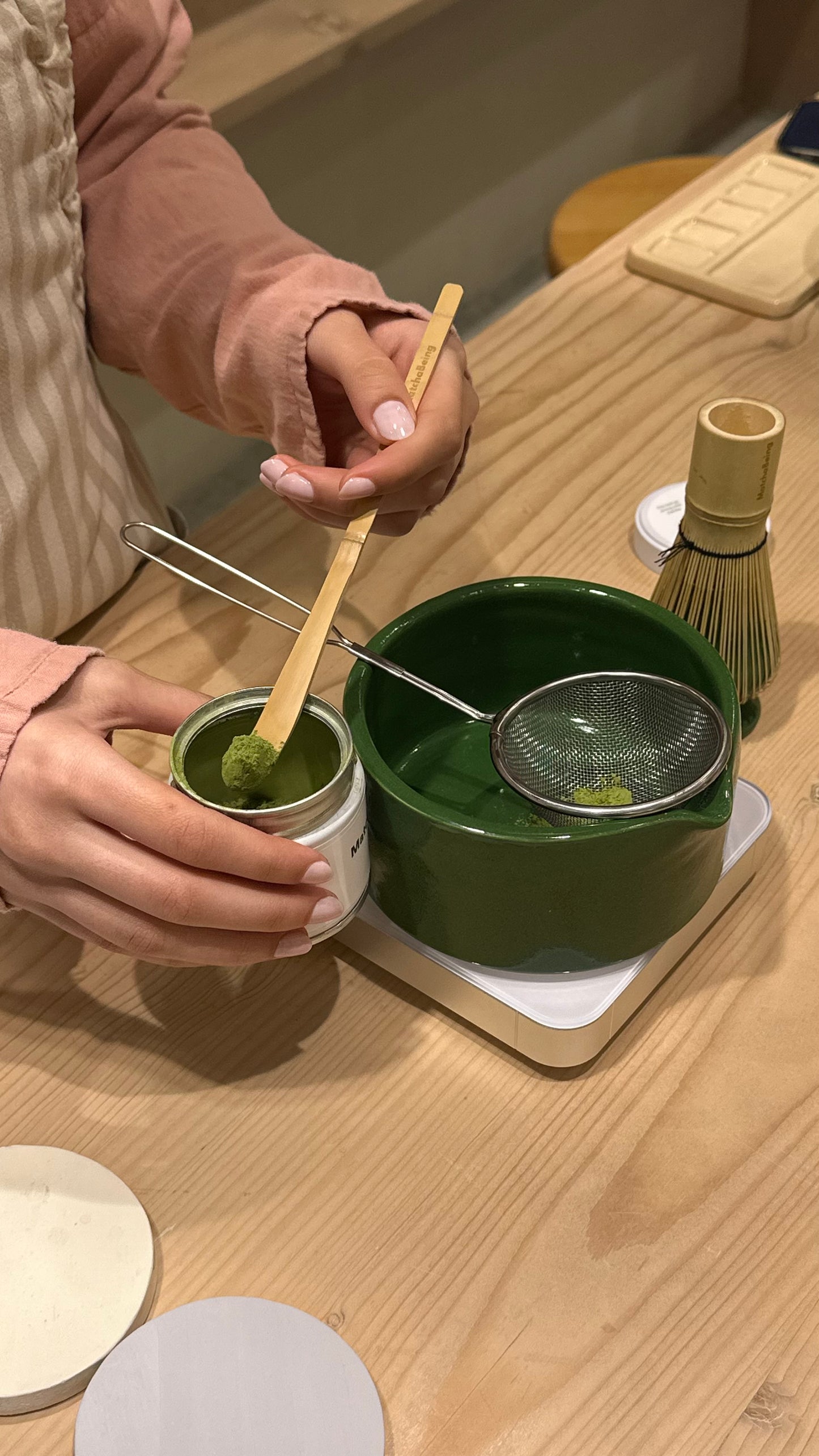 Limited edition MB green ceramic matcha set