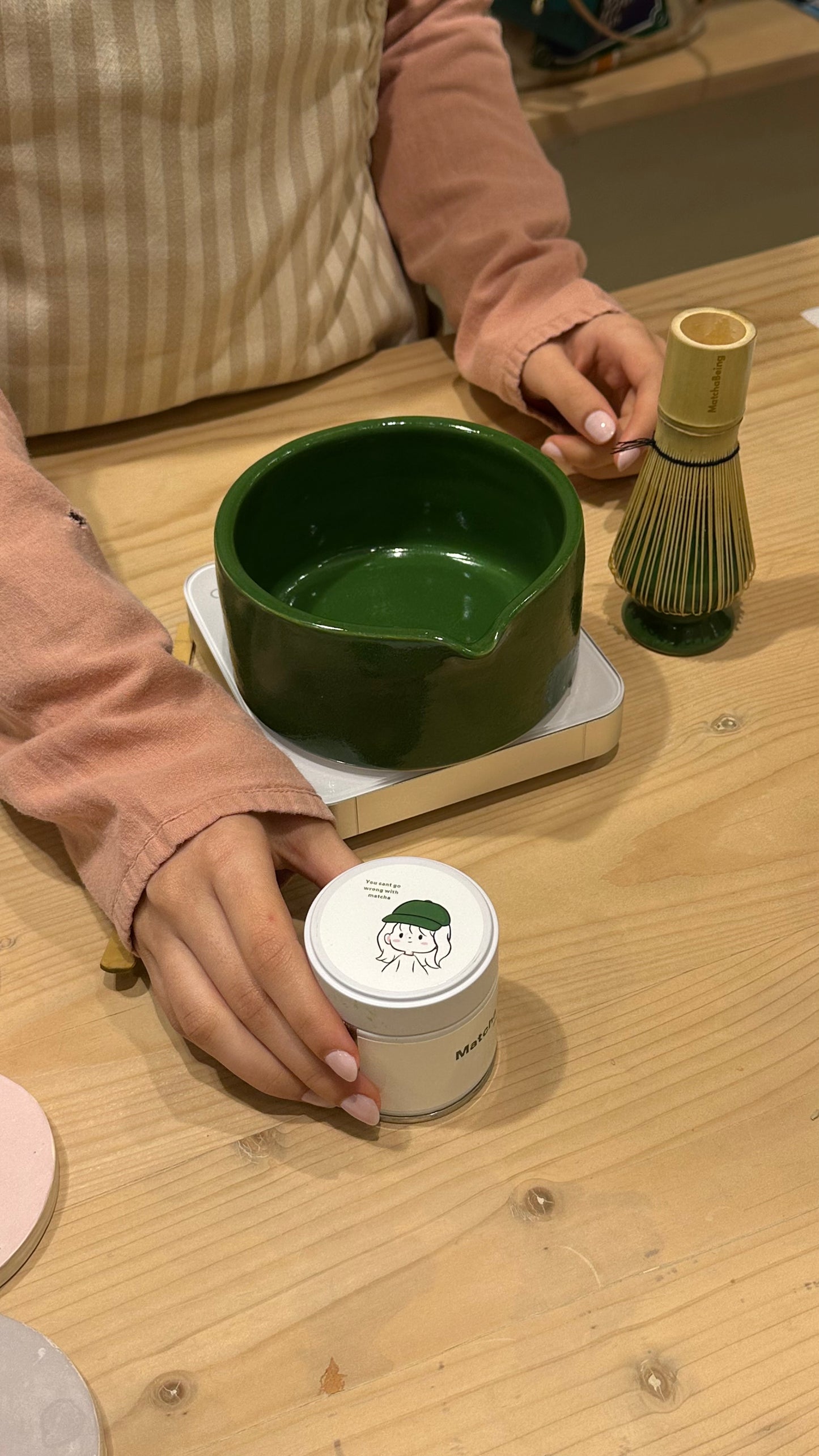 Limited edition MB green ceramic matcha set